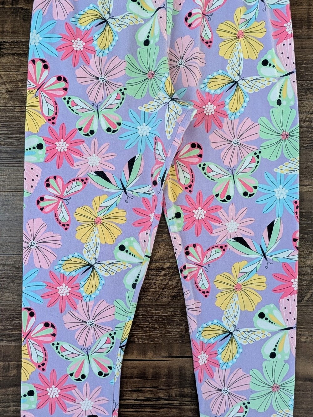 Children's Place Purple Butterfly Capri Leggings
